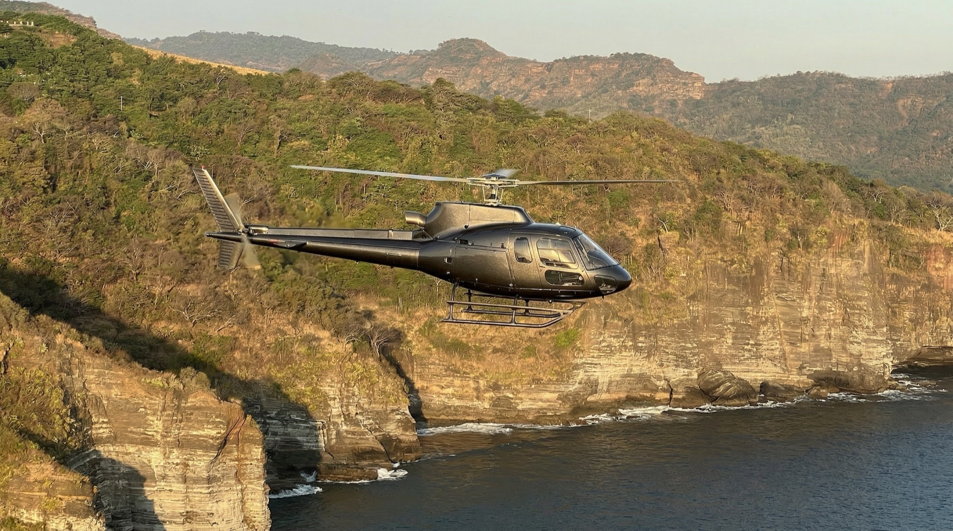 Airbus AS350 B3 helicopter configured for executive charter flight